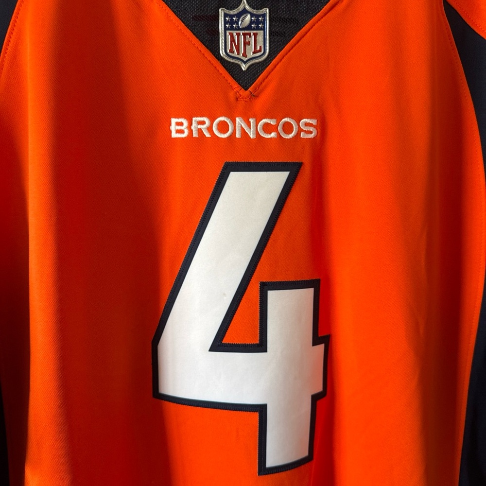 Men’s Nike Case Keenum #4 Denver Broncos Vapor Lmtd Jersey Sz XL - Orange RARE - Picture 2 of 6